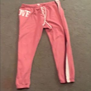 LOVE lettered sweatpants by NOBO (NO BOUNDARIES)